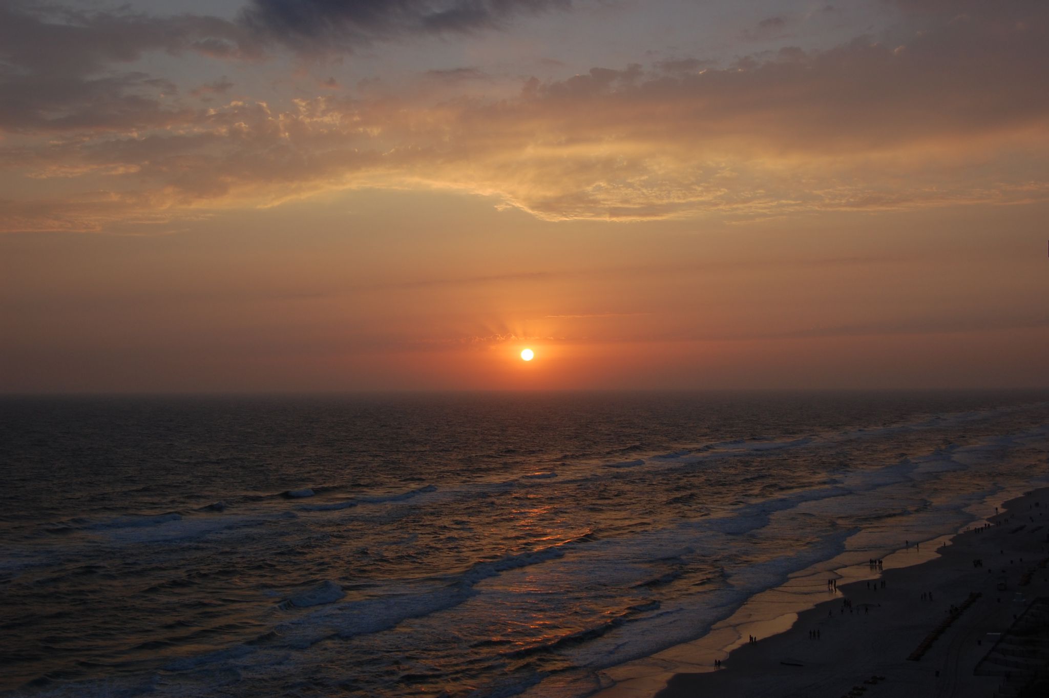 Sunset over the Gulf from an Ocean Villa balcony