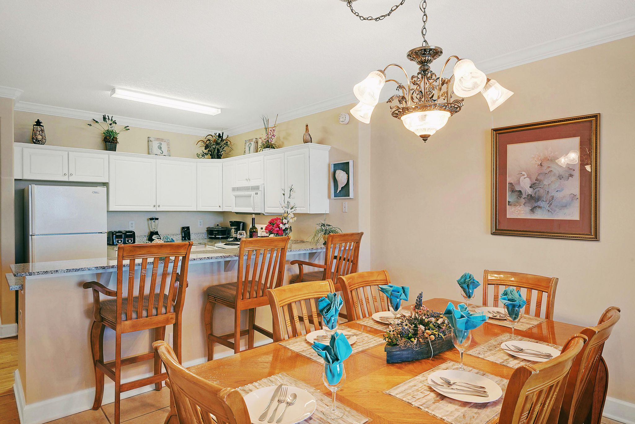 Dining area with seating for the whole family