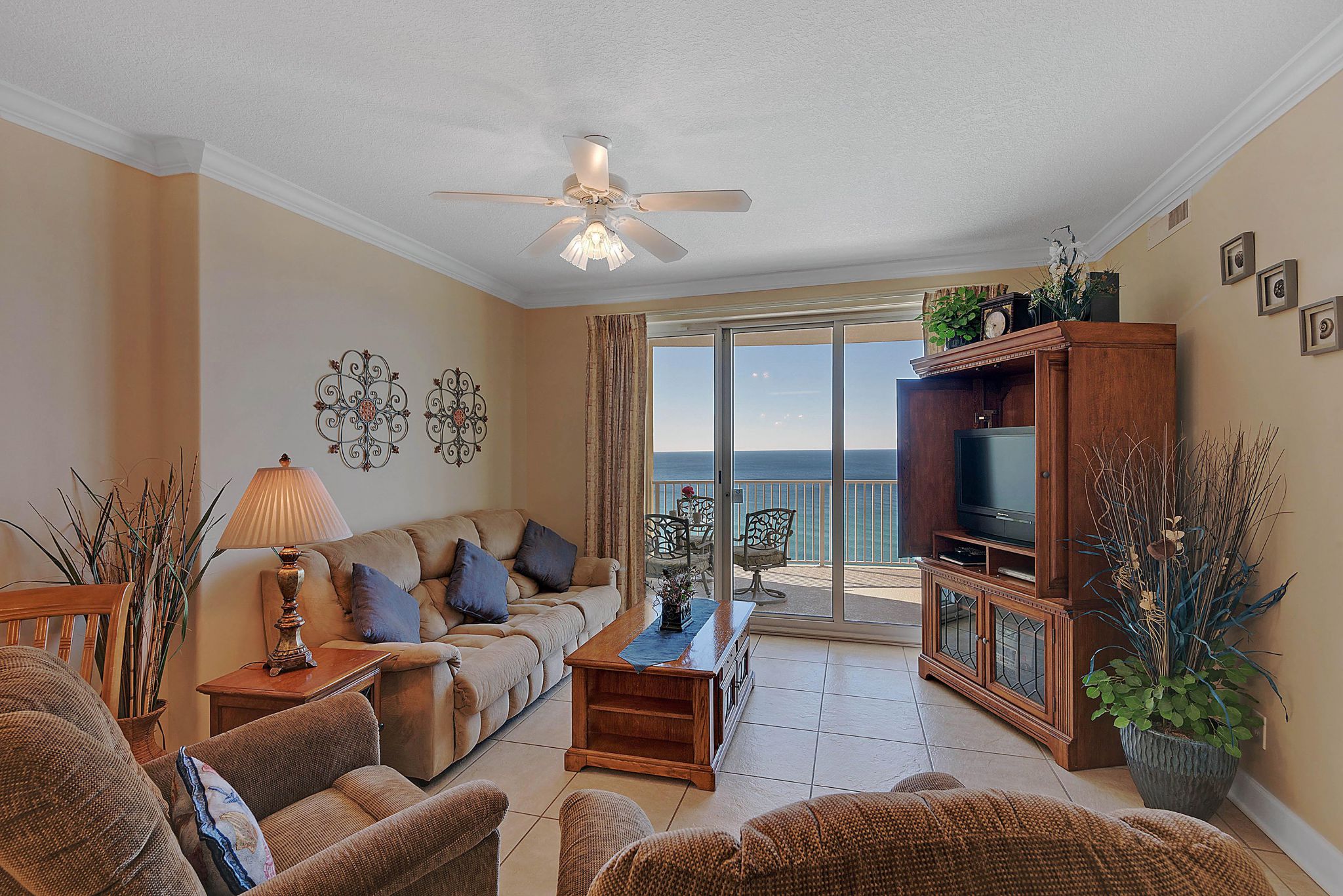 Condo 1304 -- the owners captioned this photo "Kick back in the comfort of a La-Z-Boy with a view!"