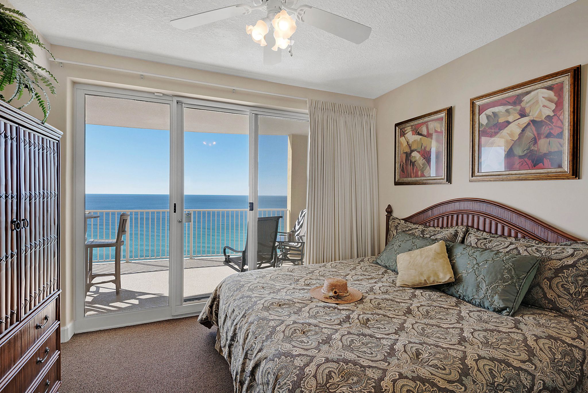 Condo 1602 -- the owners captioned this photo "Fall asleep to the sight and sound of the ocean"